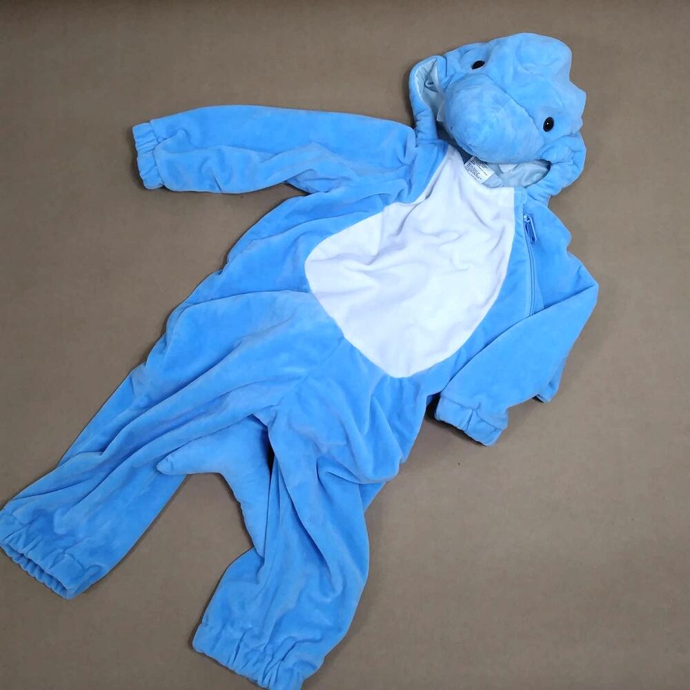 Shark Light Blue Kids Halloween Costume size 18-24 MO Stuffed Tail - Face - Picture 2 of 6